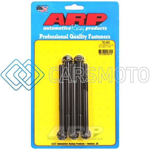 ARP 752-4500 3/8-24 X 4.500 HEX BLACK OXIDE BOLTS