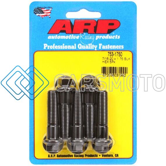 ARP 753-1750 7/16-20 X 1.750 HEX BLACK OXIDE BOLTS