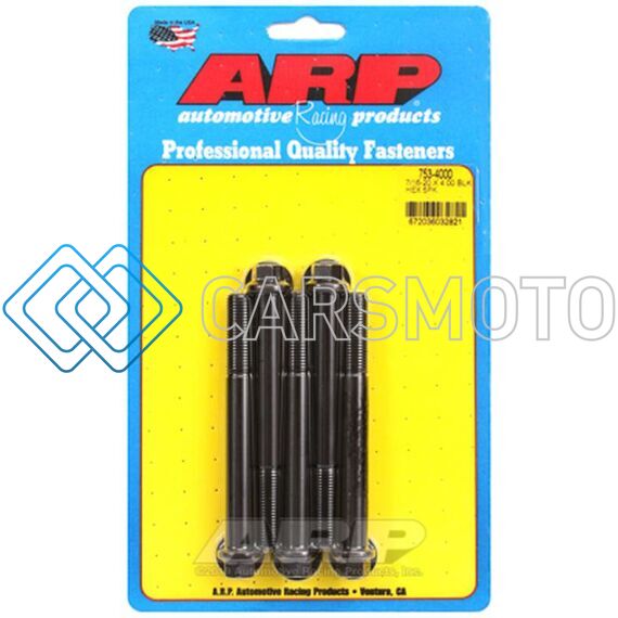 ARP 753-4000 7/16-20 X 4.000 HEX BLACK OXIDE BOLTS