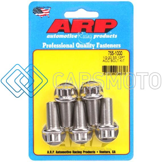 ARP 755-1000 1/2-20 X 1.000 12PT SS BOLTS