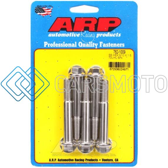 ARP 762-1009 M10 X 1.50 X 70 HEX SS BOLTS