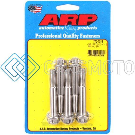 ARP 772-1013 M10 X 1.50 X 65 12PT STAINLESS STEEL BOLTS (5/PKG)