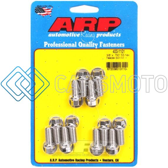 ARP 400-1101 3/8 X .750 SS HEX HEADER BOLT KIT