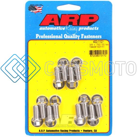 ARP 400-1107 3/8 X .750 SS HEX HEADER BOLT KIT