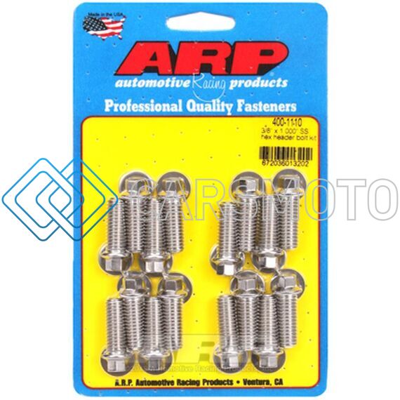 ARP 400-1110 3/8 X 1.000 SS HEX HEADER BOLT KIT
