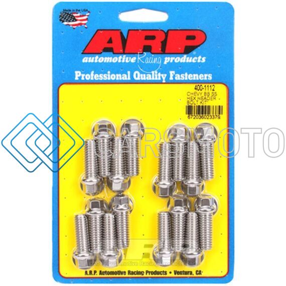 ARP 400-1112 BB CHEVY SS HEX HEADER BOLT KIT