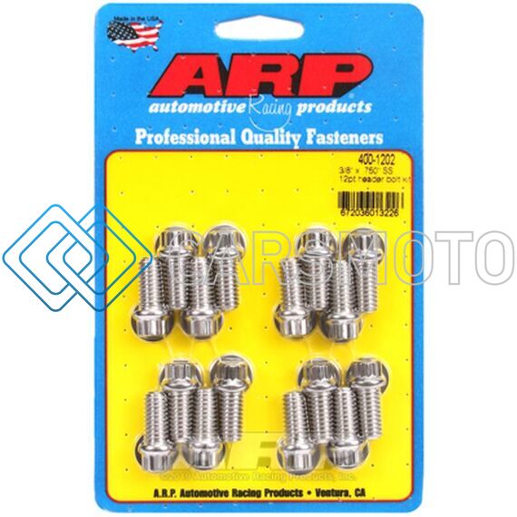 ARP 400-1202 3/8 X .750 SS 12PT HEADER BOLT KIT