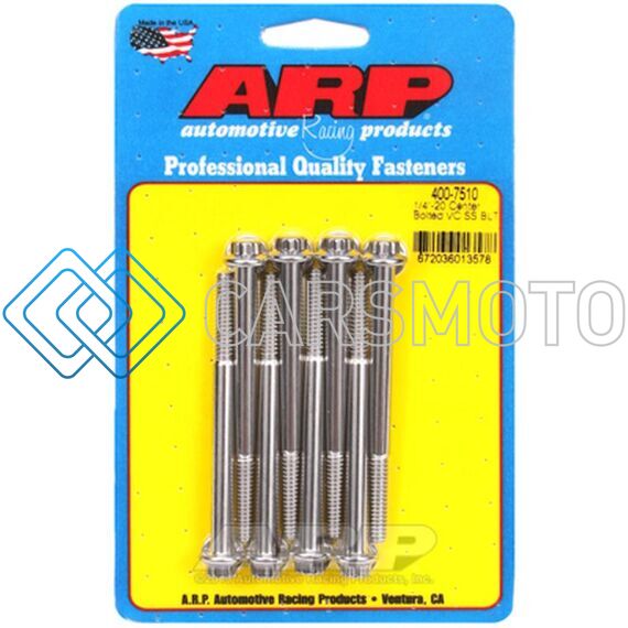 ARP 400-7510 SS 1/4-20 CENTER BOLTED VALVE COVER BOLT KIT