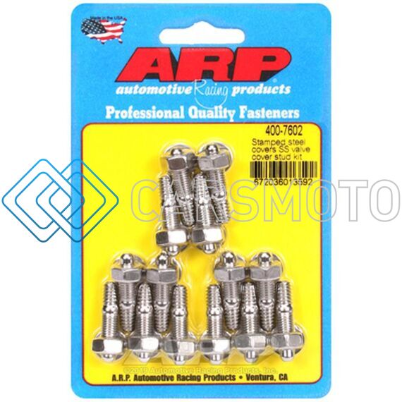 ARP 400-7602 STAMPED STEEL COVERS SS VALVE COVER STUD KIT