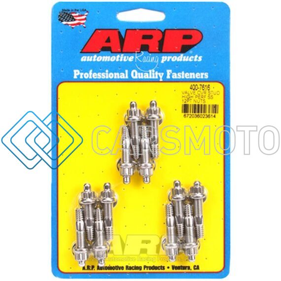 ARP 400-7616 HI-PERF SS 12PT VALVE COVER STUD KIT 12PC