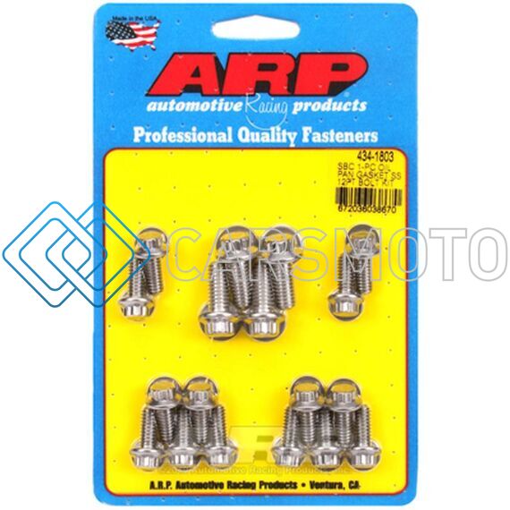 ARP 434-1803 SB CHEVY 1-PC SS 12PT OIL PAN GASKET BOLT KIT