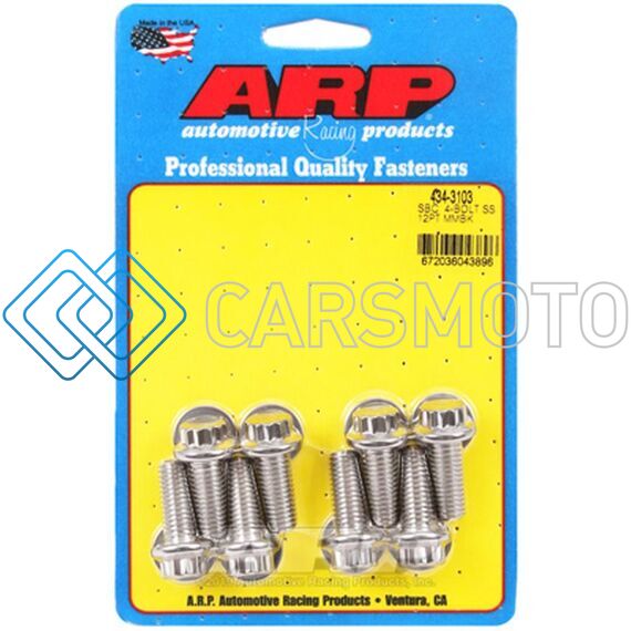 ARP 434-3103 SB CHEVY 4-BOLT SS 12PT MOTOR MOUNT BOLT KIT