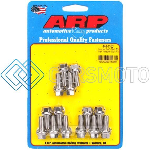 ARP 444-1102 MOPAR 340-360 SS HEX HEADER BOLT KIT