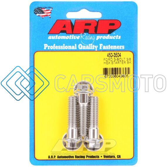 ARP 450-3504 FORD SS 3-BOLT HEX STARTER BOLT KIT