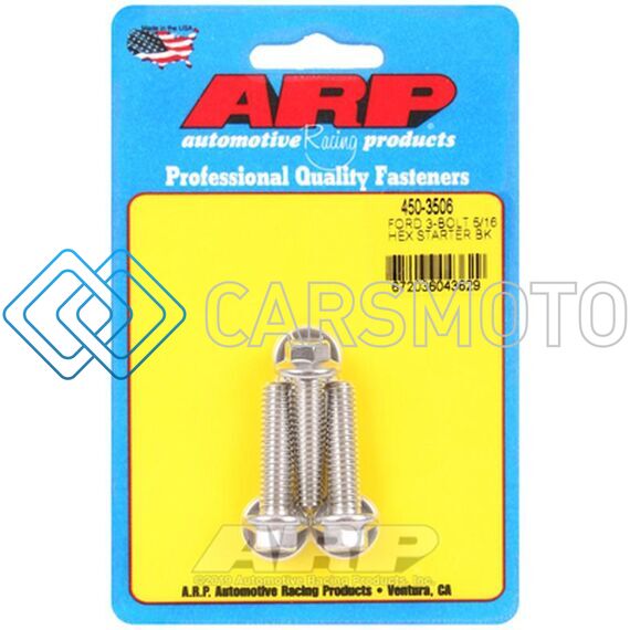 ARP 450-3506 FORD SS 3-BOLT 5/16IN HEX STARTER BOLT KIT