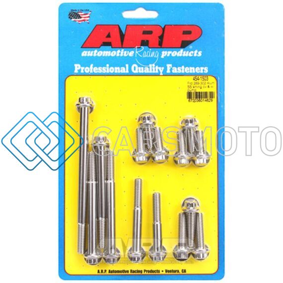 ARP 454-1503 FORD 289-302 ALUM SS TIMING COVER AND WATER PUMP KIT