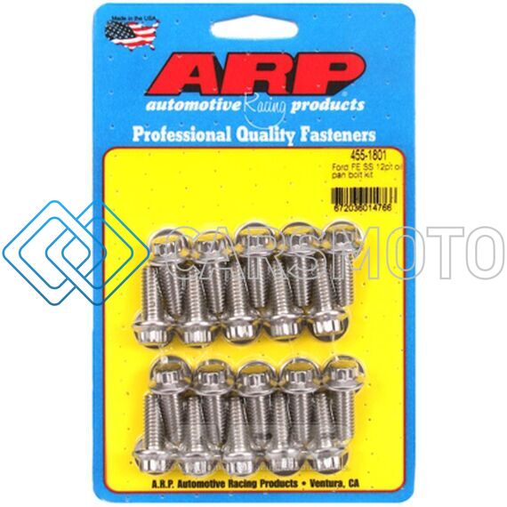 ARP 455-1801 FORD FE SS 12PT OIL PAN BOLT KIT
