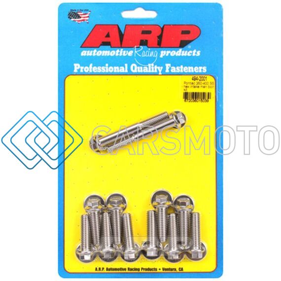 ARP 494-2001 PONTIAC 350-400 SS HEX INTAKE MANIFOLD BOLT KIT