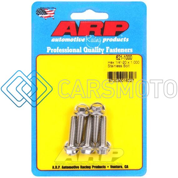 ARP 621-1000 1/4-20 X 1.000 HEX SS BOLTS