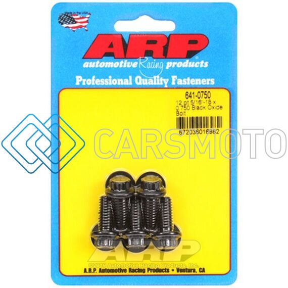 ARP 641-0750 5/16-18 X 0.750 12PT BLACK OXIDE BOLTS