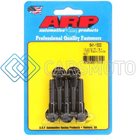 ARP 641-1500 5/16-18 X 1.500 12PT BLACK OXIDE BOLTS