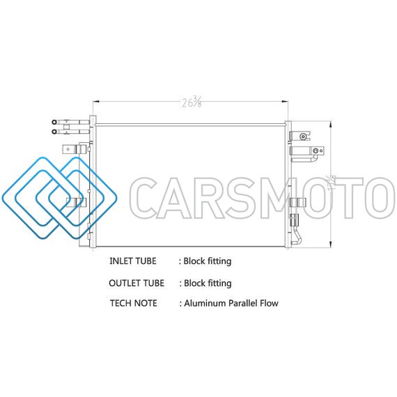CSF 10706 13-19 FORD FLEX 3.5L A/C CONDENSER