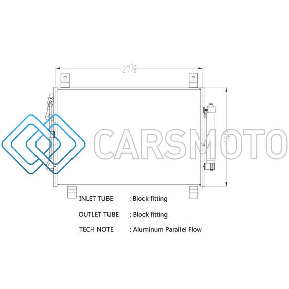 CSF 10734 13-17 NISSAN PATHFINDER 3.5L A/C CONDENSER