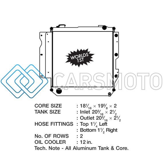 CSF 7035 05-06 JEEP WRANGLER RADIATOR