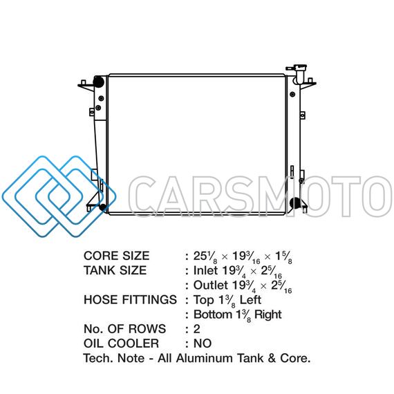 CSF 7038 10-12 HYUNDAI GENESIS 3.8L RADIATOR