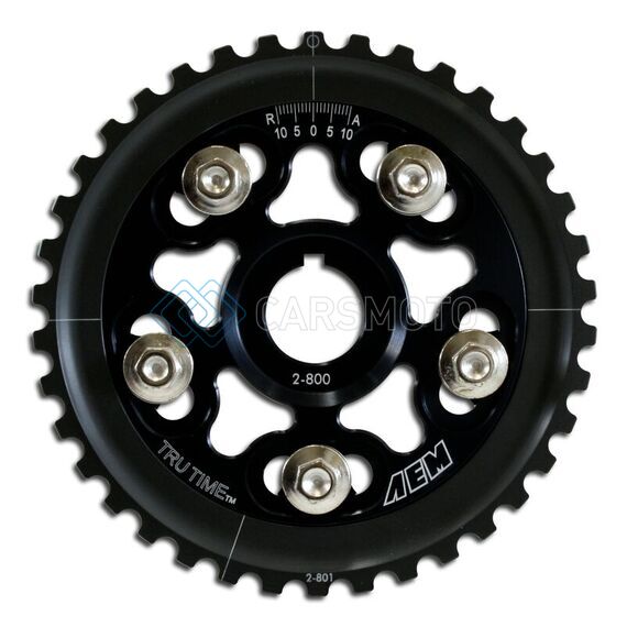 AEM 23-800BK 88-95 HONDA CIVIC/ 93-95 DEL SOL S & SI BLACK TRU-TIME CAM GEAR
