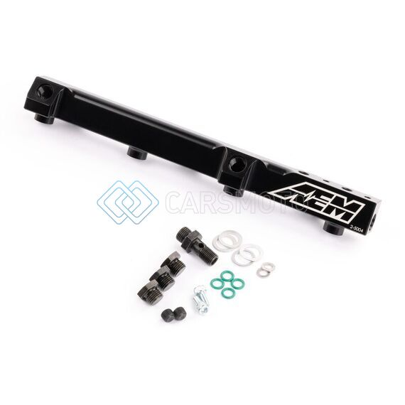 AEM 25-104BK 90-93 ACCORD DX/LX/SE/EX & 92-01 PRELUDE S/SI/SI VTEC BLACK FUEL RAIL