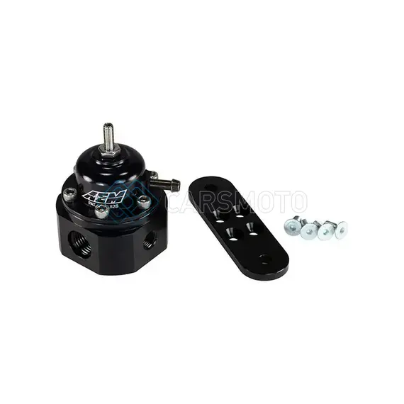 AEM 25-302BK UNIVERSAL BLACK ADJUSTABLE FUEL PRESSURE REGULATOR