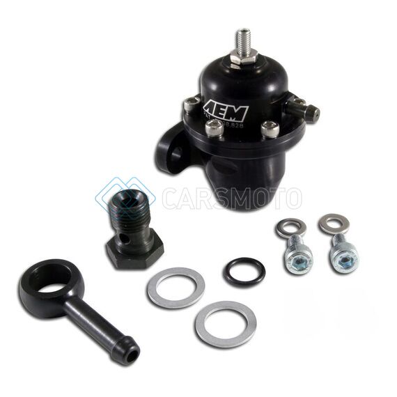 AEM 25-303BK 86-93 ACURA / 95-98 TL / 88-91 CIVIC/CRX / 92-01 PRELUDE BLACK ADJUSTABLE FUEL PRESSURE REGULATO