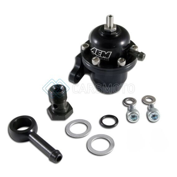 AEM 25-304BK 96-97 ACURA CL / 94-97 ACCORD / 96-00 CIVIC EX BLACK ADJUSTABLE FUEL PRESSURE REGULATOR