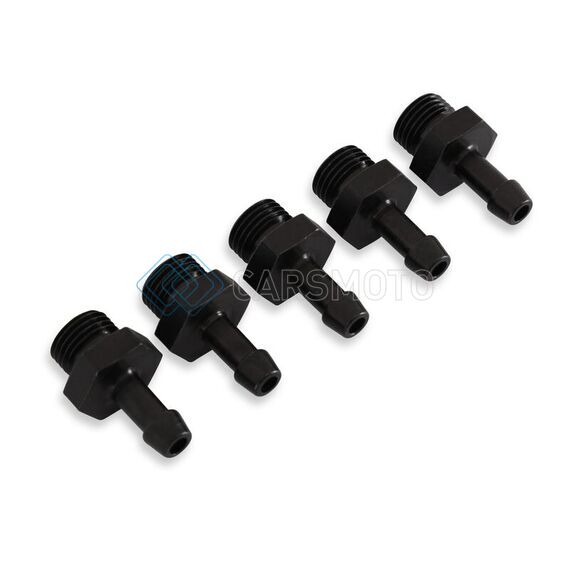 AEM 25-393 ADJUSTABLE FUEL PRESSURE REGULATOR BARB FITTING -6 (9/16IN-18) TO 7MM - 5 PACK