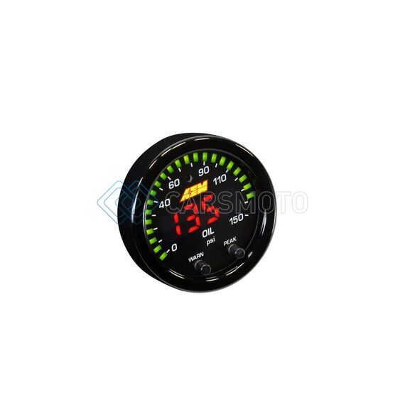 AEM 30-0307 X-SERIES 0-150 OIL PRESSURE GAUGE KIT