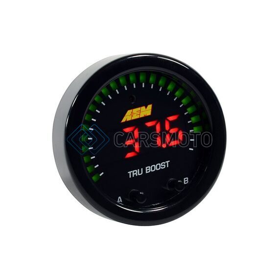 AEM 30-0352 X-SERIES TRU-BOOST CONTROLLER GAUGE W/ BOOST CONTROL SOLENOID 80PSIG INTERNAL MAP SENSOR