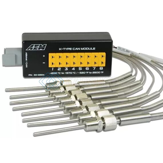 AEM 30-2224 8 CHANNEL K-TYPE THERMOCOUPLE EGT CAN MODULE