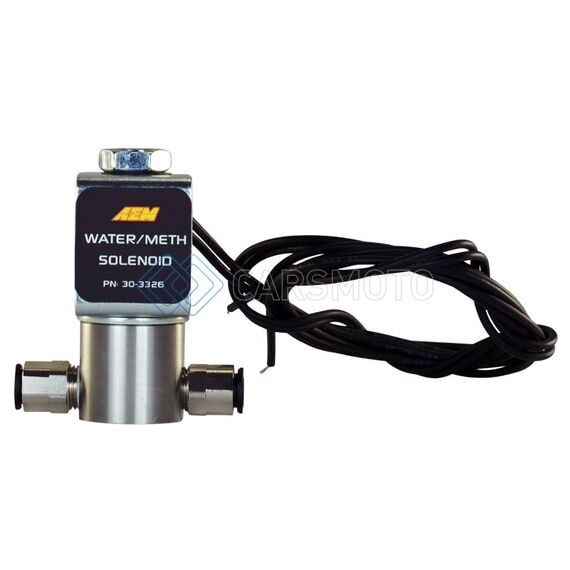 AEM 30-3326 WATER/METHANOL INJECTION SYSTEM - HIGH-FLOW LOW-CURRENT WMI SOLENOID - 200PSI 1/8IN-27NPT IN/OUT