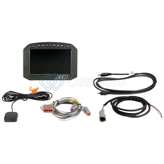 AEM 30-5602F CD-5G CARBON FLUSH DIGITAL DASH DISPLAY W/ INTERNAL 20HZ GPS & ANTENNA
