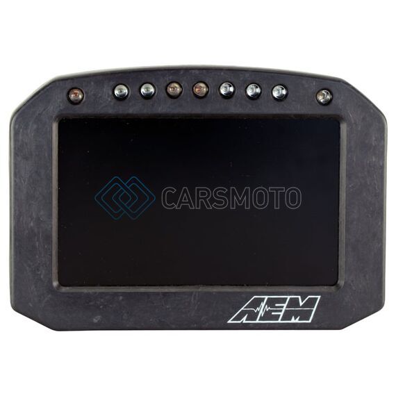 AEM 30-5603F CD-5LG CARBON LOGGING FLUSH DIGITAL DASH DISPLAY W/ INTERNAL 20HZ GPS & ANTENNA