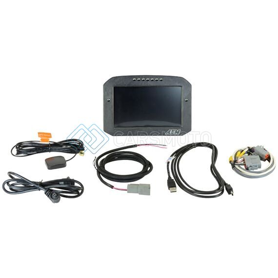 AEM 30-5703F CD-7LG CARBON LOGGING FLUSH DIGITAL DASH DISPLAY W/ INTERNAL 20HZ GPS & ANTENNA