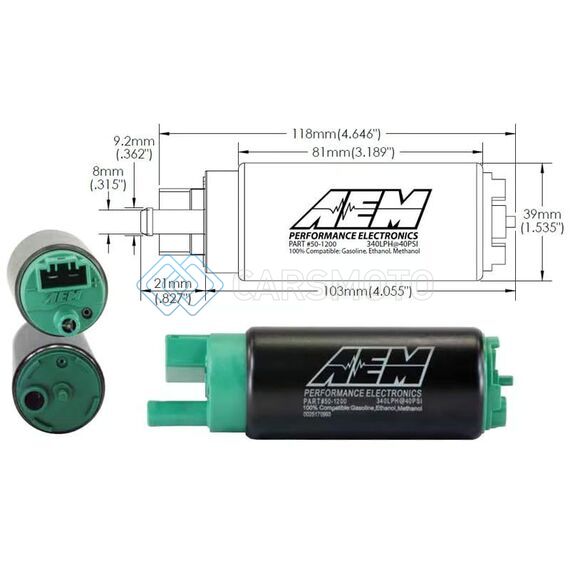 AEM 50-1200 340LPH IN TANK FUEL PUMP KIT - ETHANOL COMPATIBLE