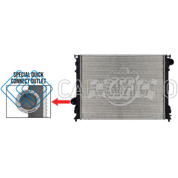 CSF 3957 12-14 CHRYSLER 300 5.7L/6.4L OE REPLACEMENT RADIATOR W/ HEAVY DUTY COOLING