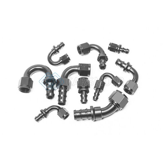 RADIUM ENGINEERING 14-0205 -6AN 180 DEGREE PUSH-LOK HOSE END