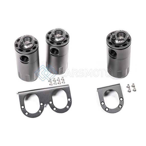 RADIUM ENGINEERING 20-0005-FL DUAL UNIVERSAL CATCH CAN KIT - FLUID LOCK