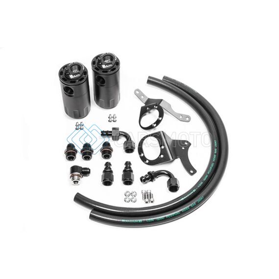 RADIUM ENGINEERING 20-0324-FL DUAL CATCH CAN KIT 2011-2014 MUSTANG GT FLUID LOCK