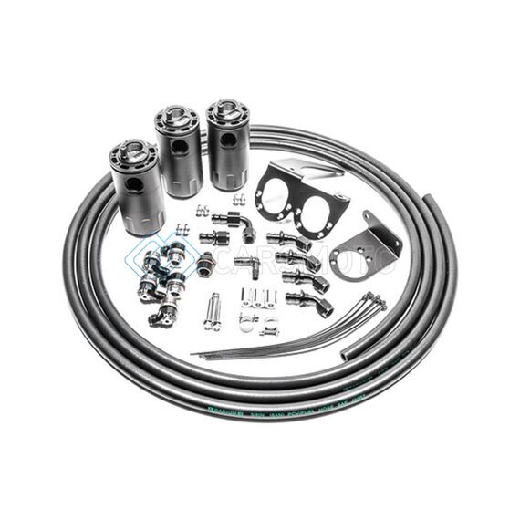 RADIUM ENGINEERING 20-0555-FL NISSAN R35 GT-R DUAL CATCH CAN KIT CCV FLUID LOCK
