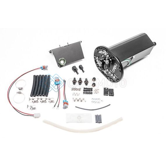 RADIUM ENGINEERING 20-0950 MAZDA RX7 FD FUEL HANGER SURGE TANK WALBRO GSS342 AEM 50-1200 - PUMPS NOT INCLUDED