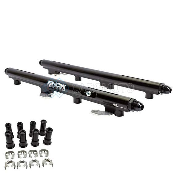 SNOW 2005+ SNF-34111 HEMI 5.7L/6.1L/6.4L 34MM INJECTOR HEIGHT RETURN STYLE BILLET FUEL RAIL KIT